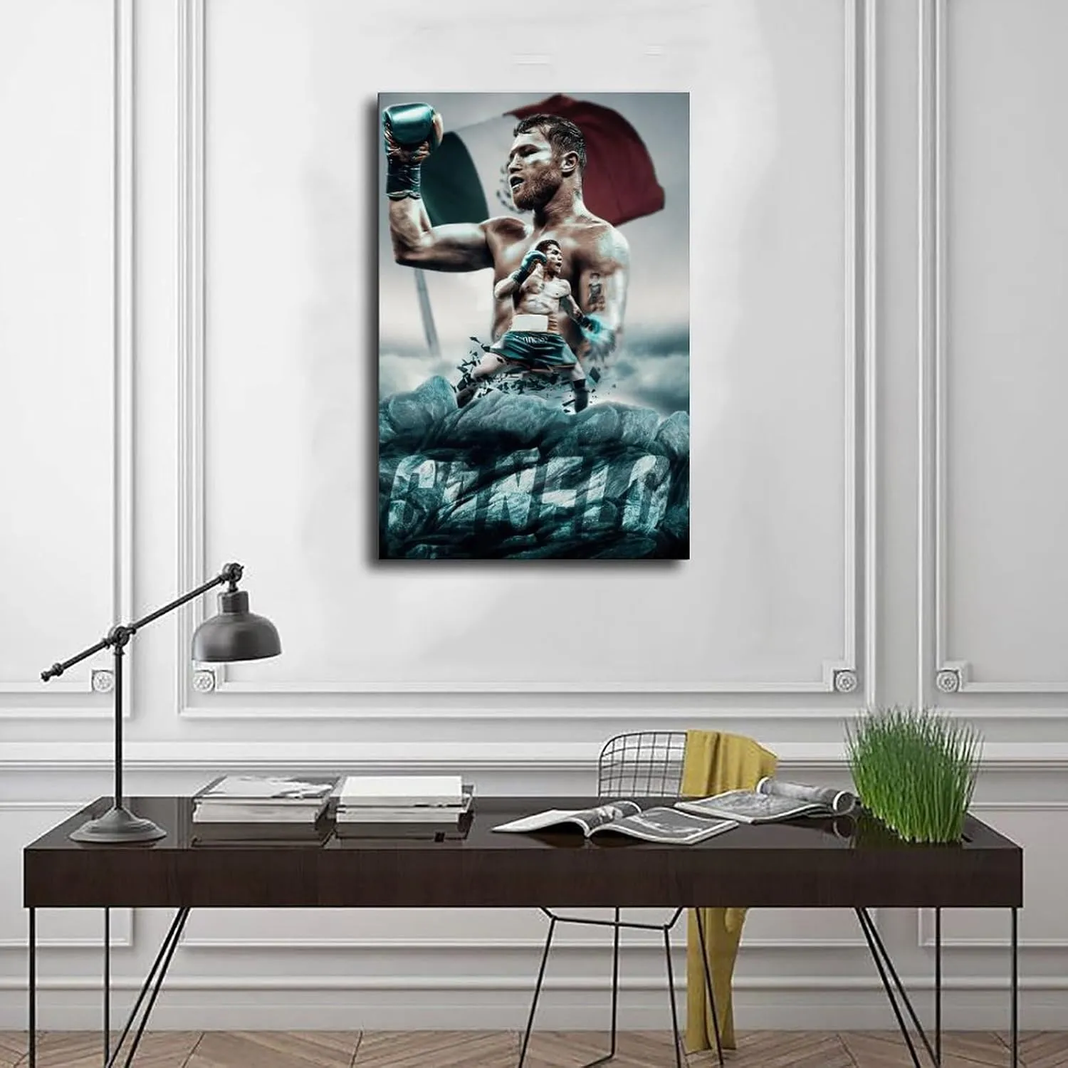 DeHiwi Canelo Alvarez Boxer Poster58 Art Poster for The Bedroom Living Room Office And Other Environment Unframe:12x18inch(30x45cm)