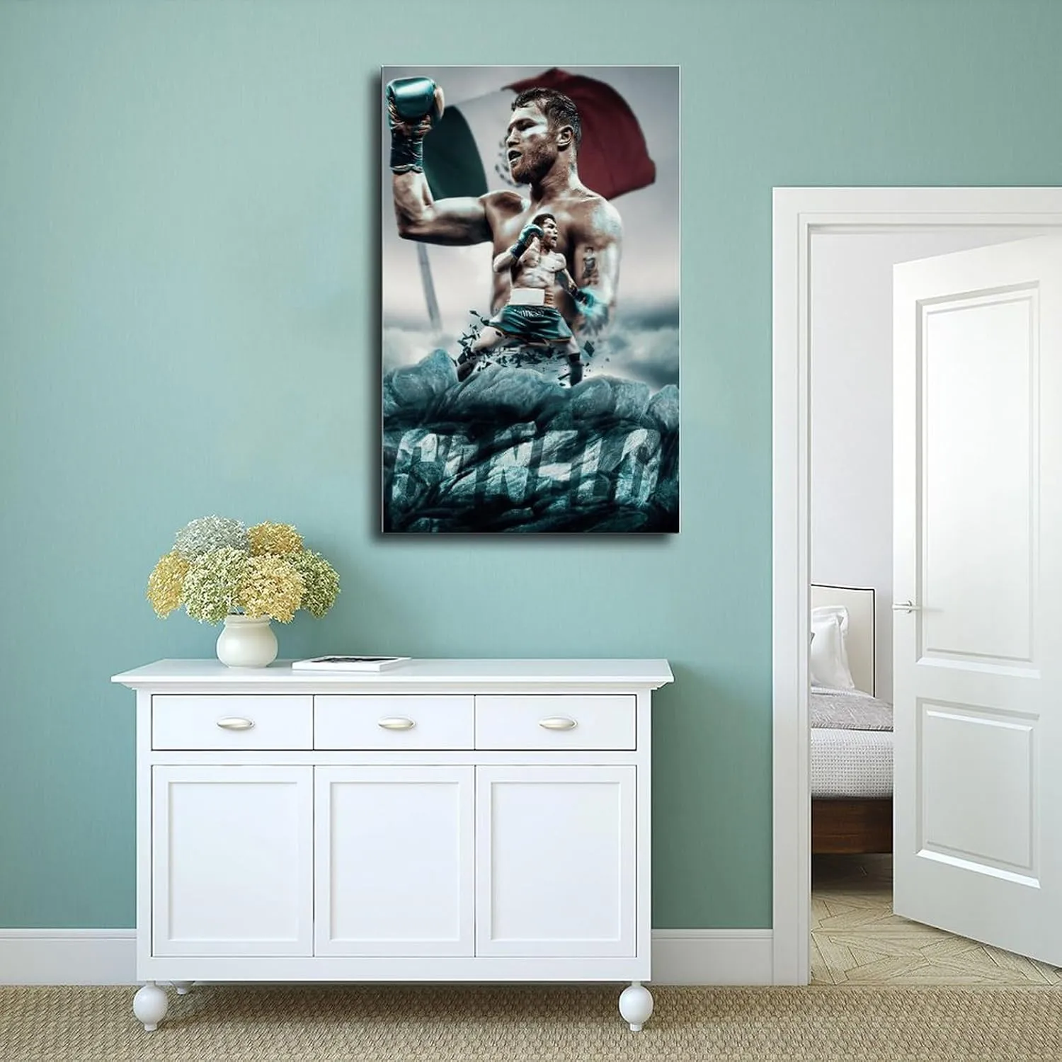 DeHiwi Canelo Alvarez Boxer Poster58 Art Poster for The Bedroom Living Room Office And Other Environment Unframe:12x18inch(30x45cm)
