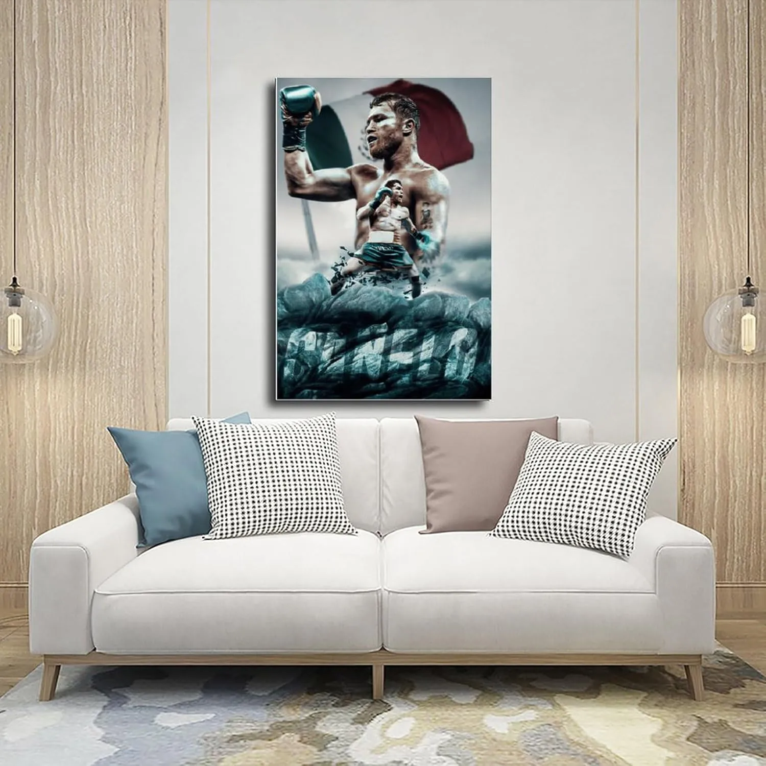 DeHiwi Canelo Alvarez Boxer Poster58 Art Poster for The Bedroom Living Room Office And Other Environment Unframe:12x18inch(30x45cm)