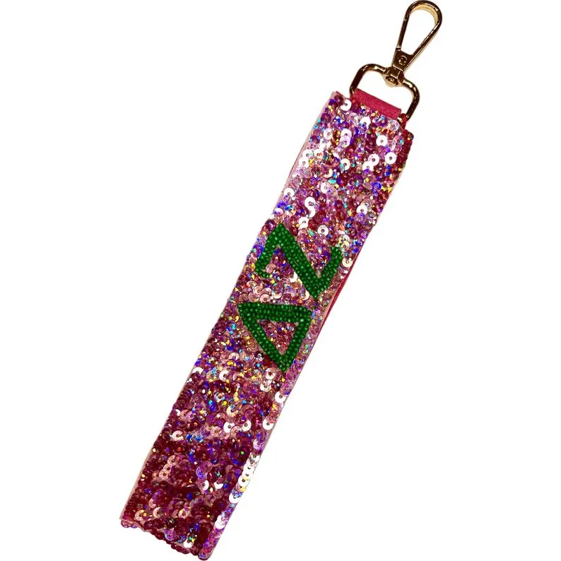 Delta Zeta Sequin Wristlet