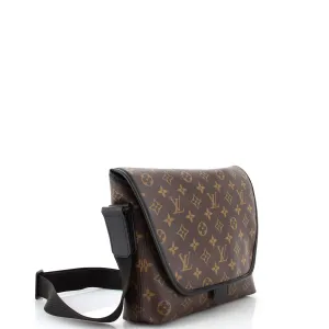 Designer Magnetic Messenger Bag Macassar Monogram Canvas