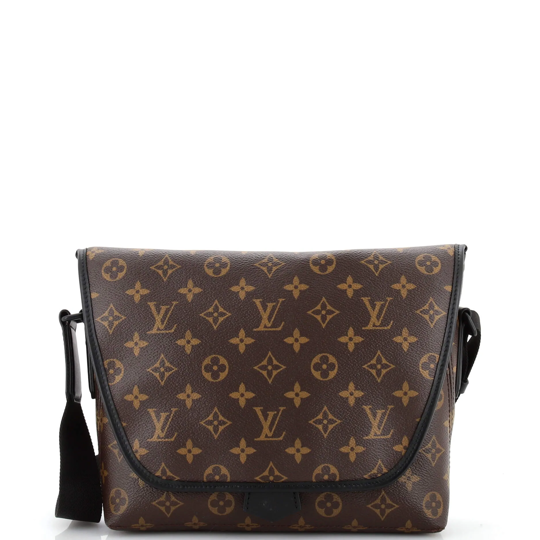 Designer Magnetic Messenger Bag Macassar Monogram Canvas
