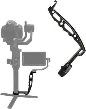 DH03 Handheld Gimbal Grip with Cold Shoe for Mounting Monitors, Microphones, LED Light etc Compatible with DJI Ronin-S, Ronin SC 2, Zhiyun Weebill LAB, Crane 2, Plus, Moza Air Mini Dual Grip