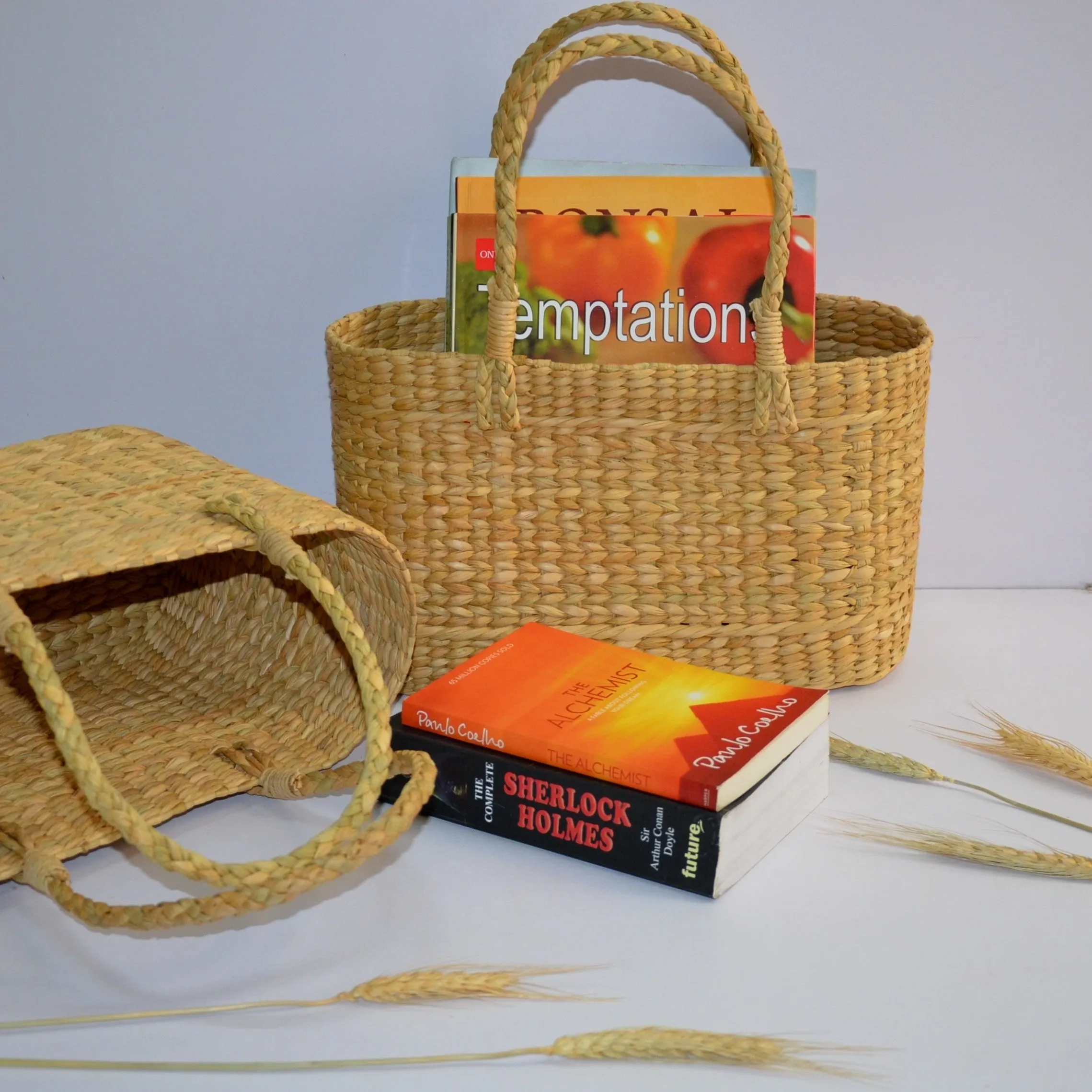 Dharini Kauna Oval Basket Bag