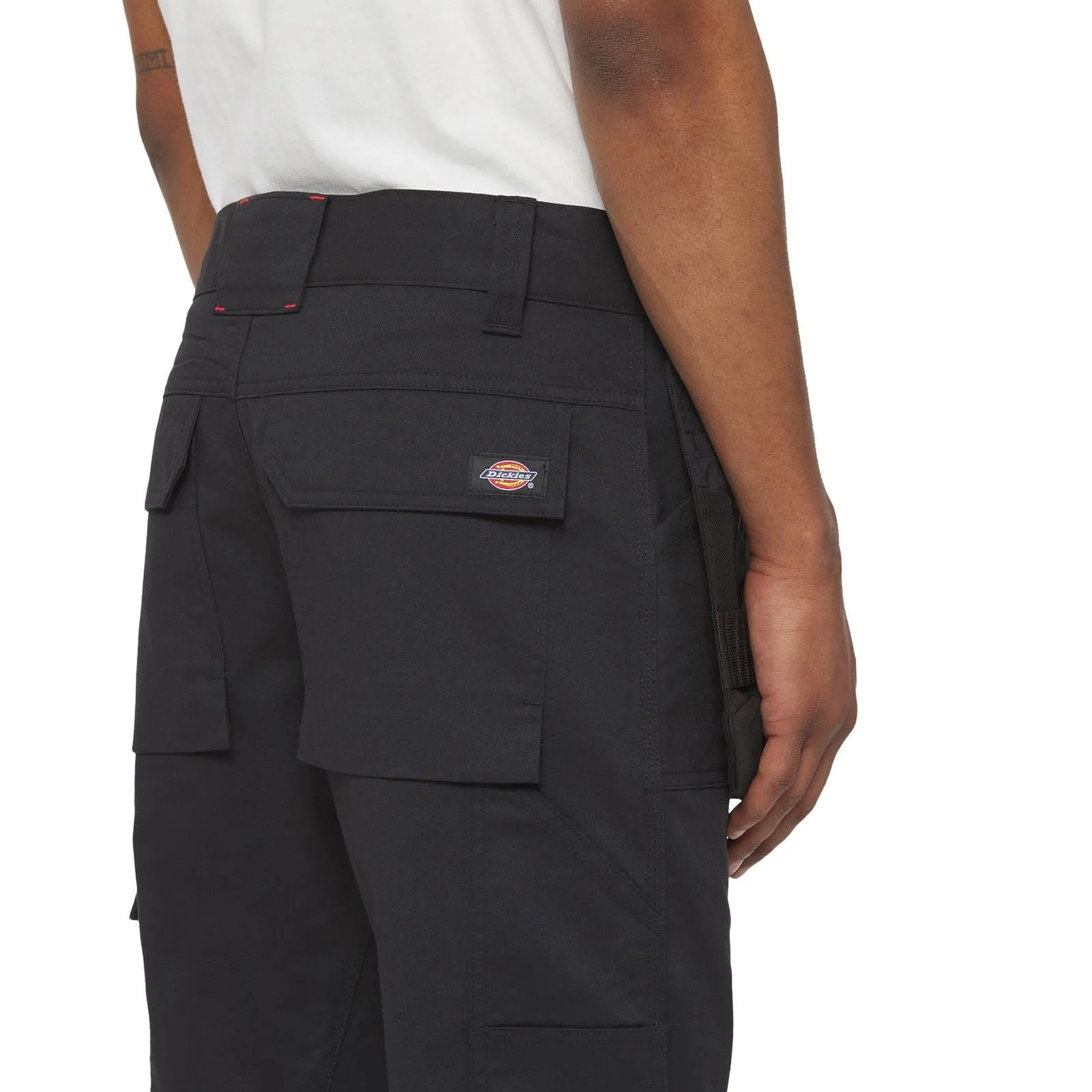 Dickies Multi Pocket Utility Polyester Men's Black Work Trousers