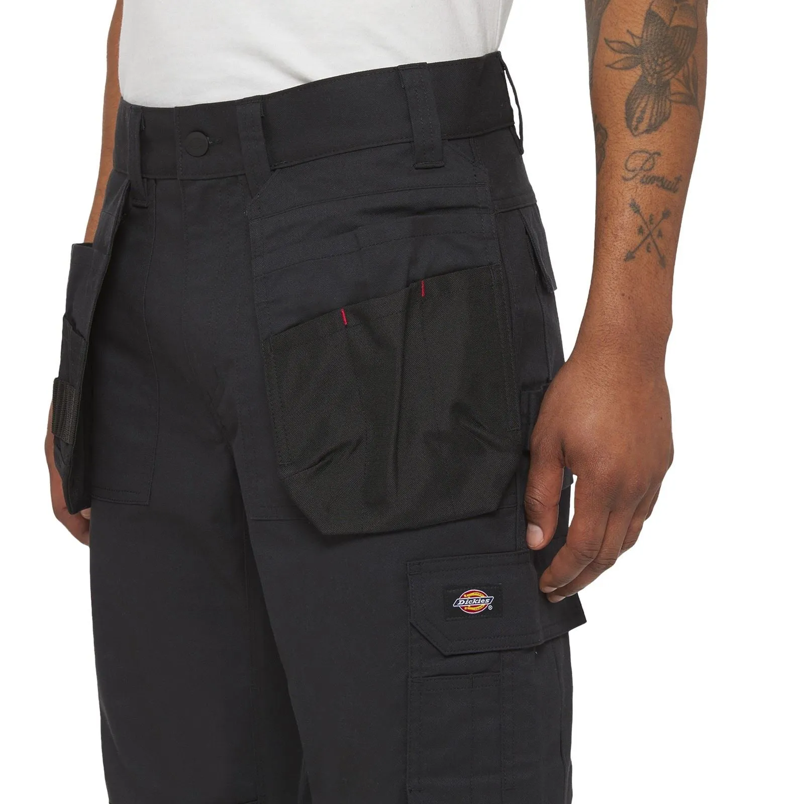 Dickies Multi Pocket Utility Polyester Men's Black Work Trousers