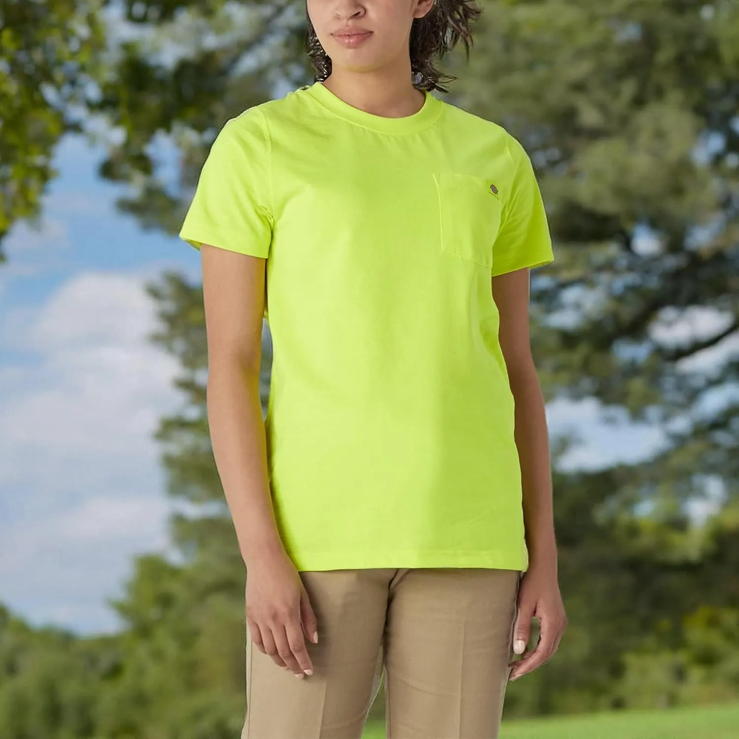 Dickies Women's Short Sleeve Heavyweight Pocket T-Shirt