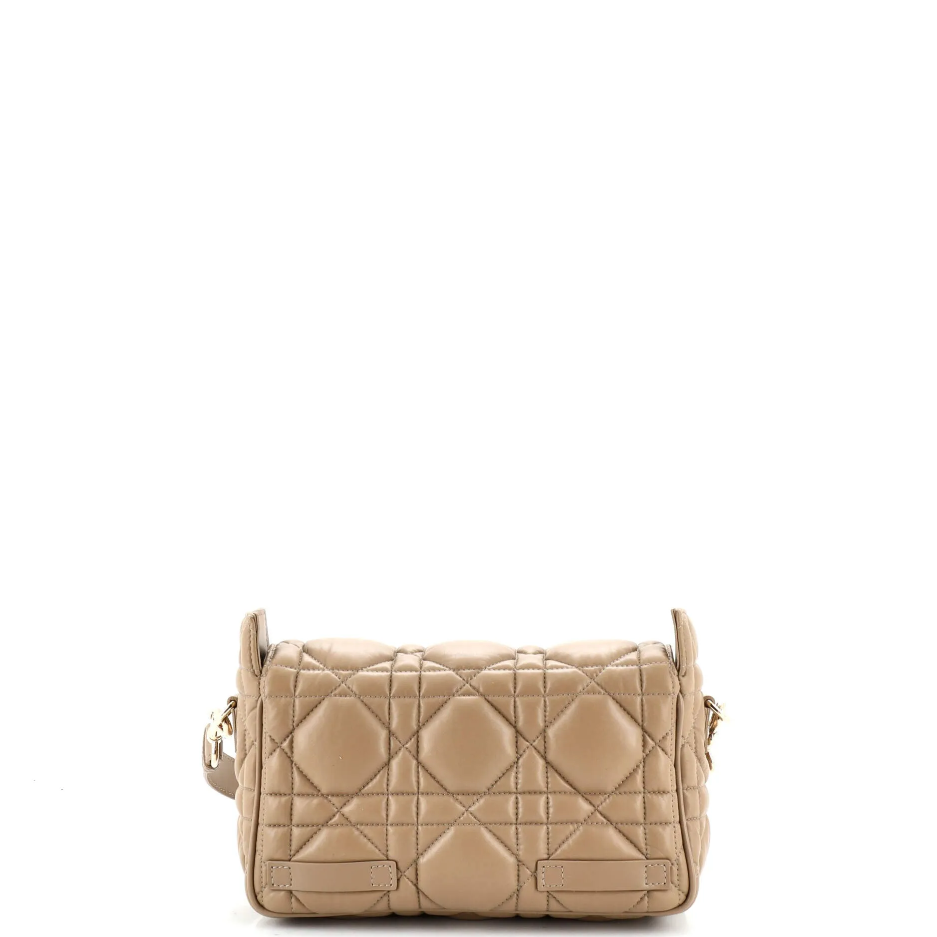 Diorcamp Messenger Bag Padded Macrocannage Quilt Calfskin Small