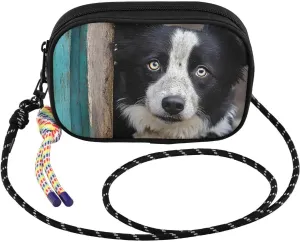 Dog Door Cute Crossbody Bags for Women Cell Phone Purses Women's Shoulder Handbag Wallet Purse with Rope Pendant