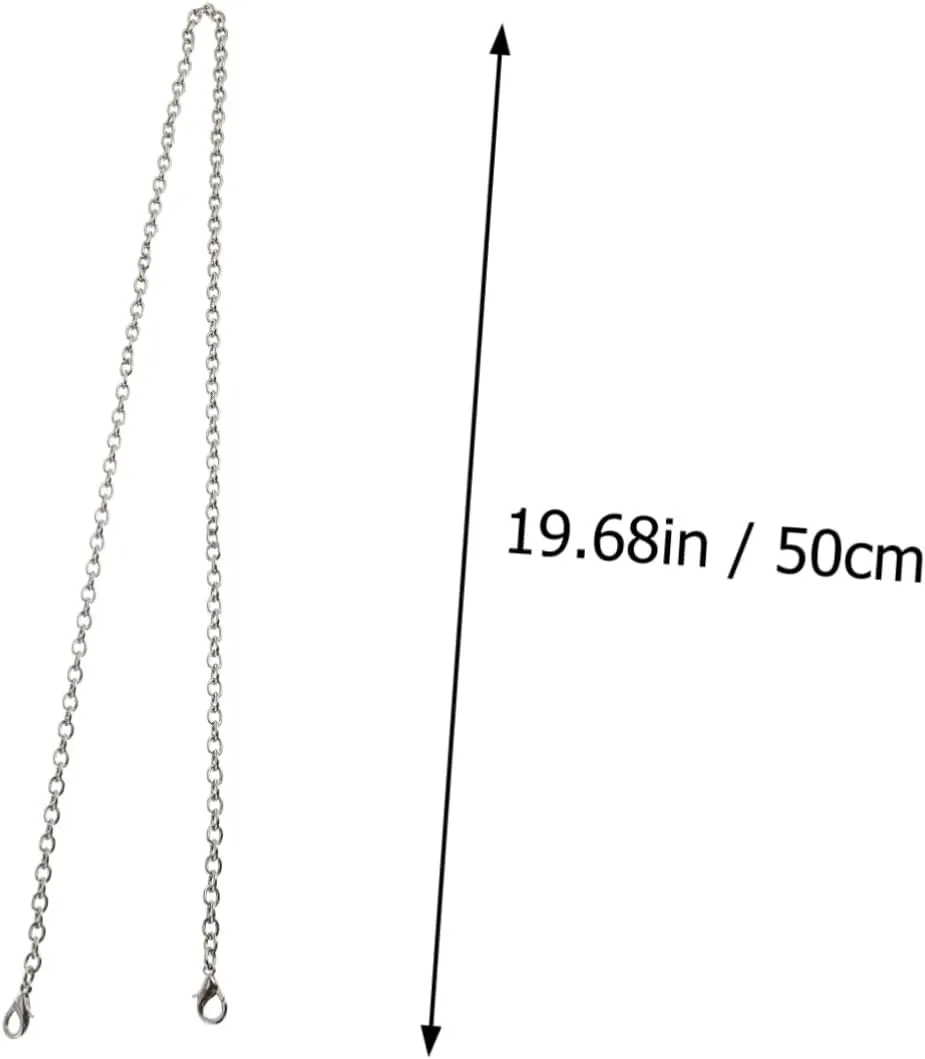 DOITOOL 2pcs Handbag Purse Chain Long-Lasting DIY Handmade Metal Chain for Shoulder Crossbody Bag