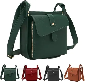 Dollver, Dollver Crossbody Purse, Messenger Shoulder Bag, Dollver Unique Design Crossbody Leather Bag for Women