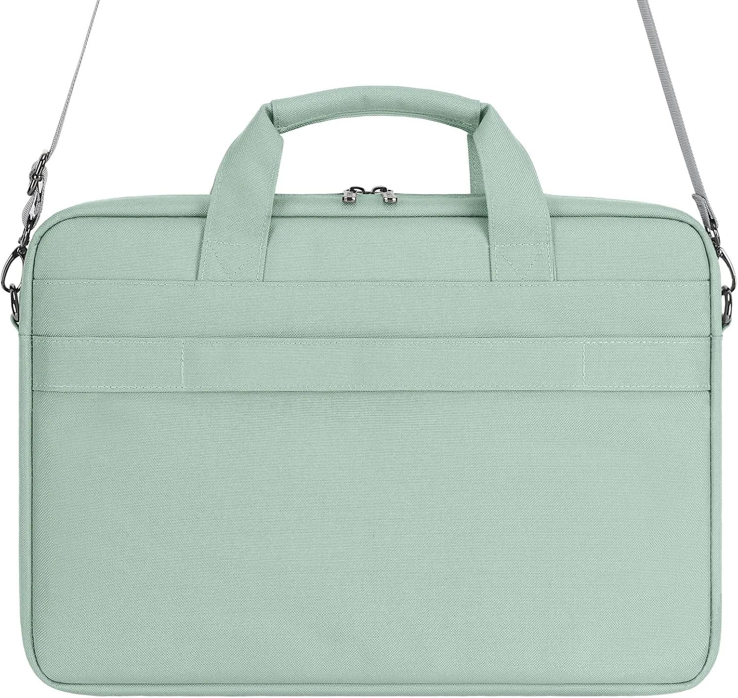 DOMISO 14 inch Laptop Bag Business Briefcase Water-resistant Notebook Messenger Shoulder Bag for 14" MacBook Pro/HP Stream 14 Chromebook 14/Lenovo IdeaPad ThinkPad/ASUS ZenBook,Sage Green