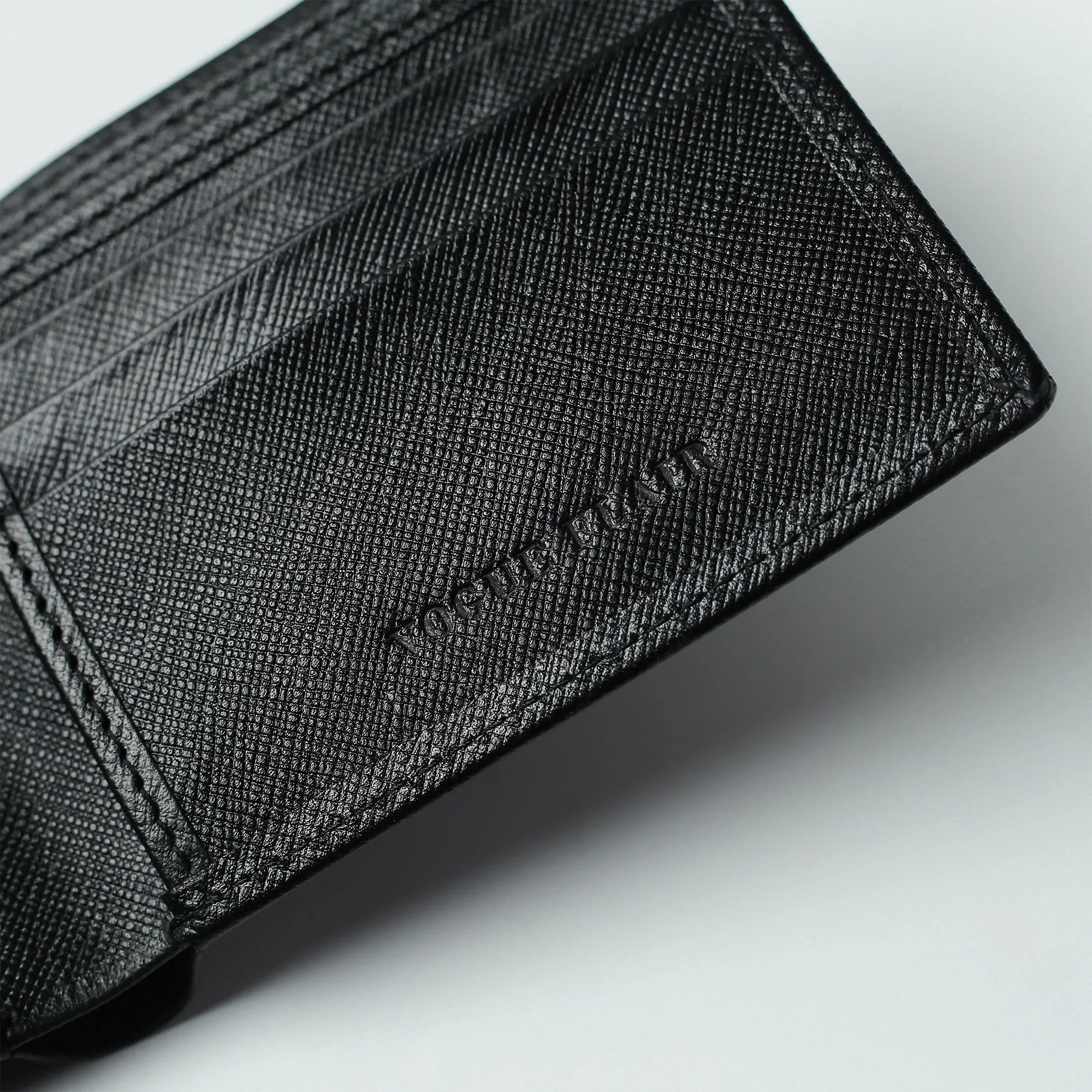 Elite Black Messenger Bag & Black Saffiano Leather Billfold