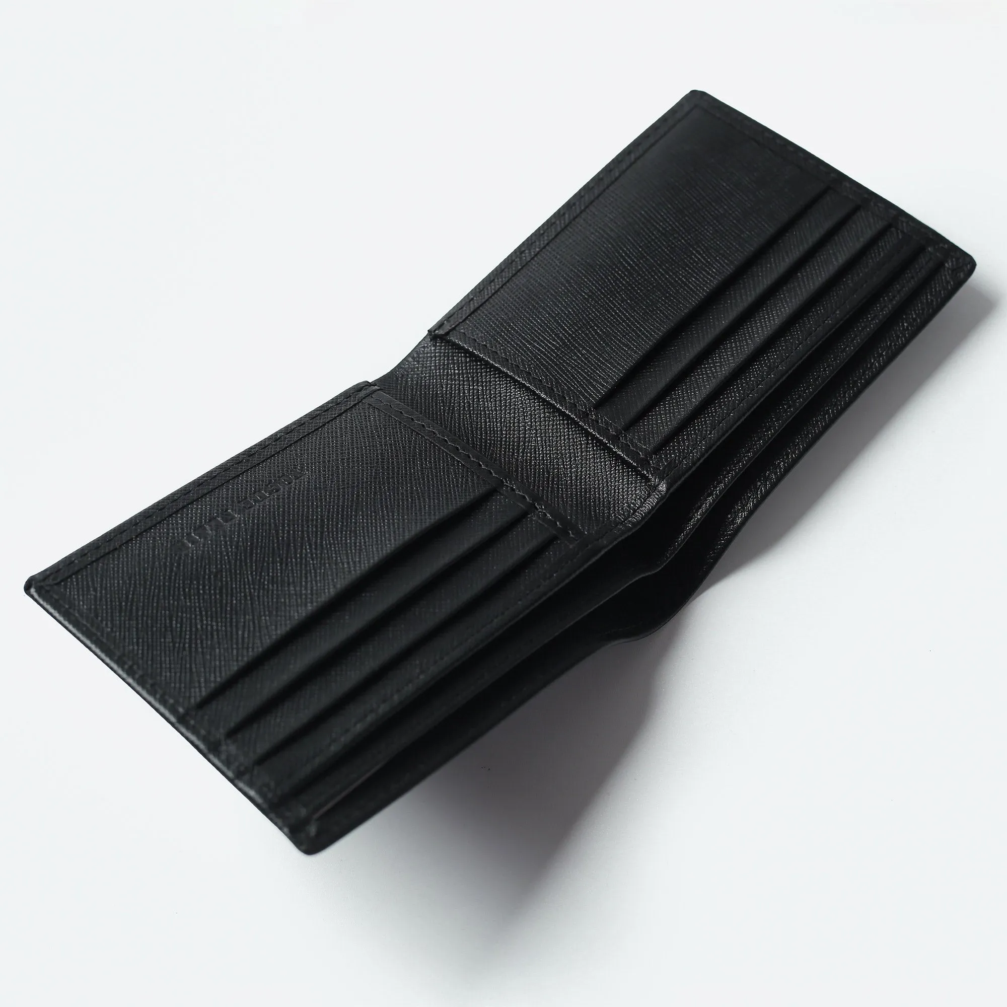 Elite Black Messenger Bag & Black Saffiano Leather Billfold