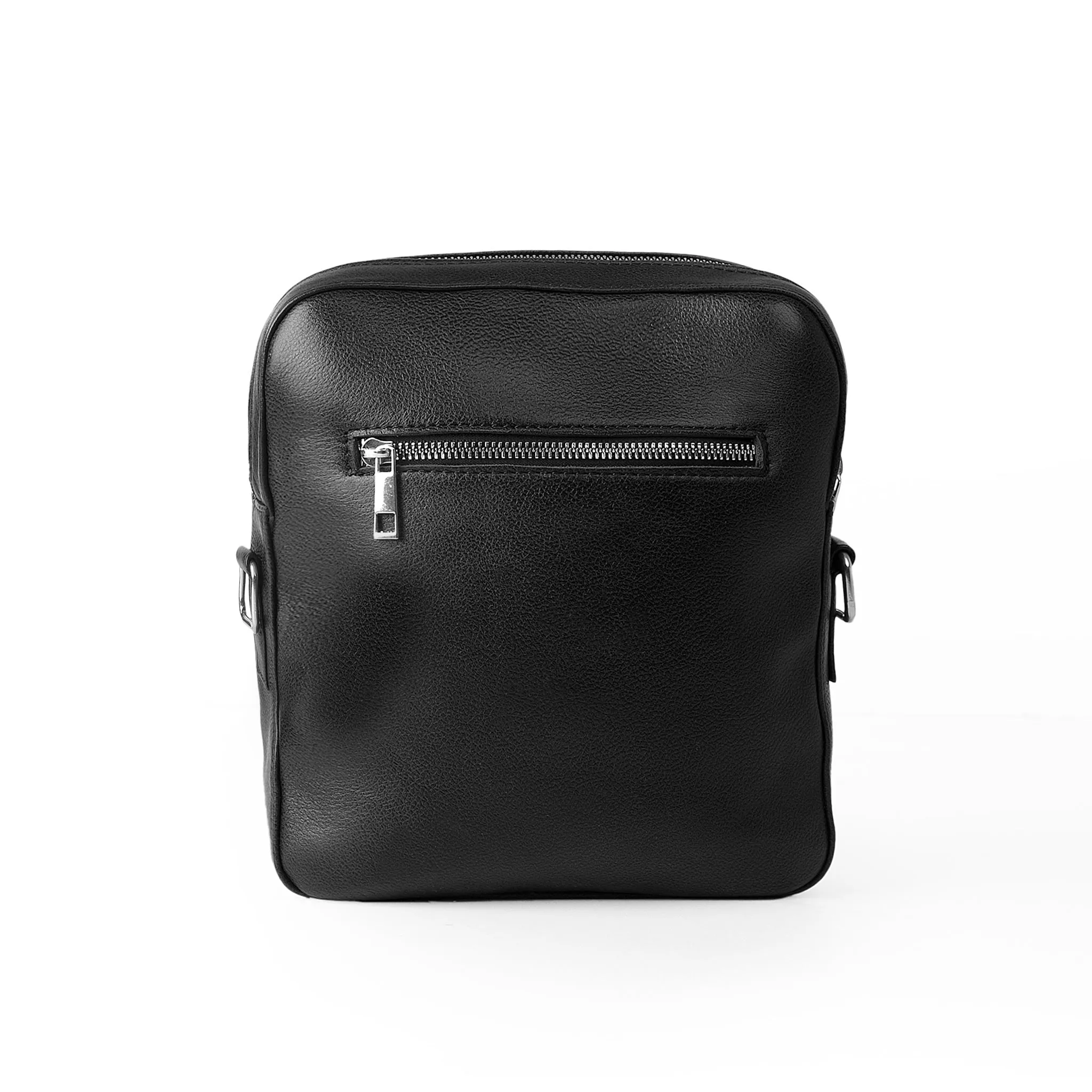 Elite Black Messenger Bag & Black Saffiano Leather Billfold