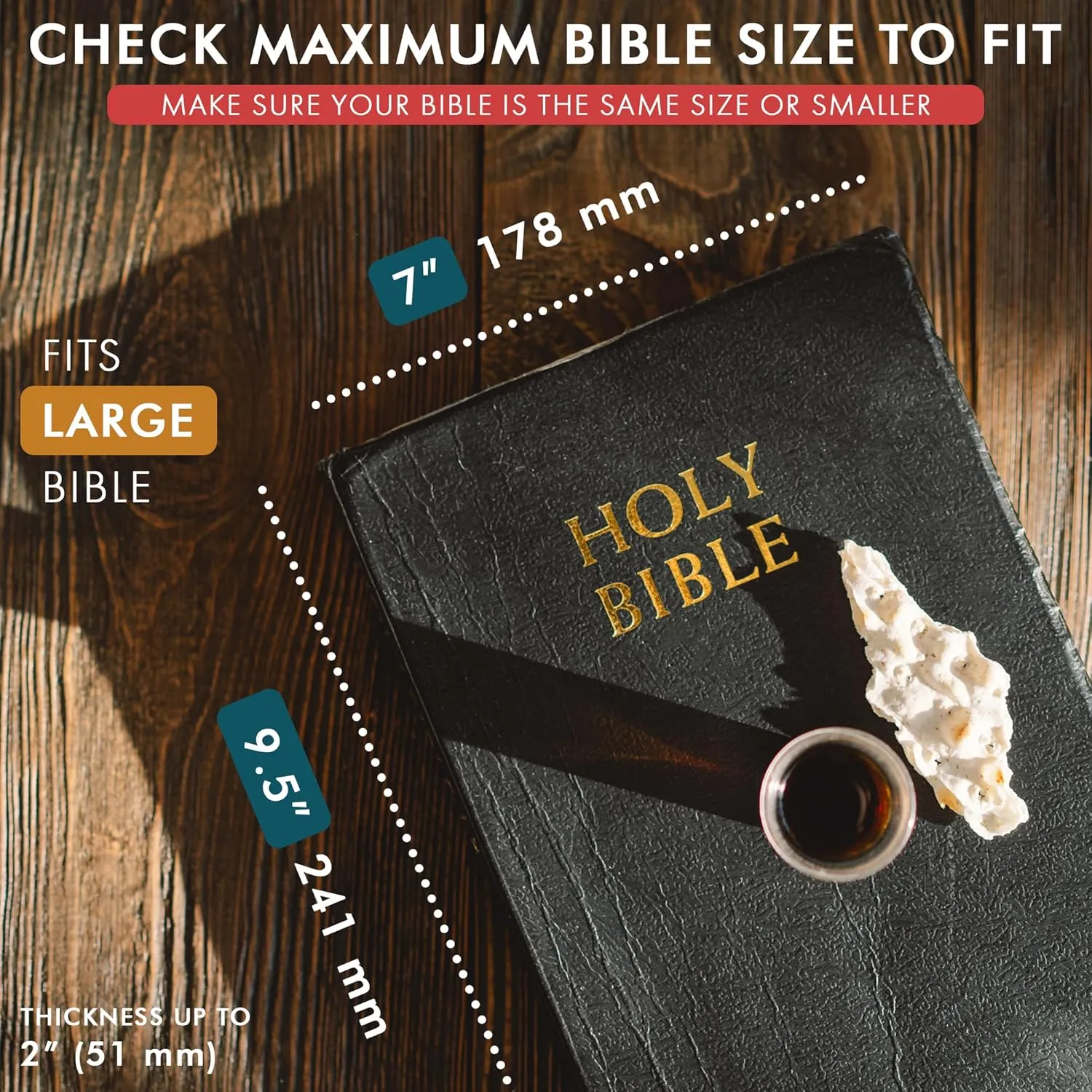 ELIZO Full Grain Italian Leather Bible Cover - Soft Zippered Carrying Case for Men & Women, Church Bag, Book Holder, Religious Gift (Cream, Large)