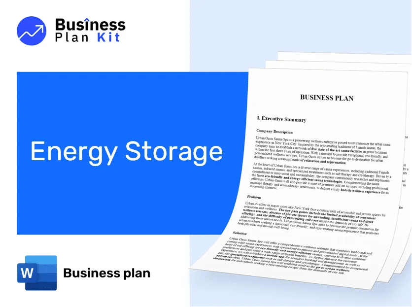 Energy Storage Business Plan Example