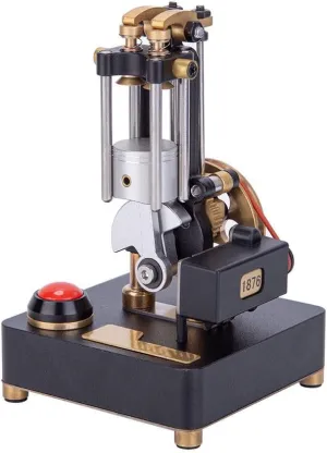 Engine Model Kit That Runs, Functional Metal Single-Cylinder Four-Stroke Engine Model (Finished Version)