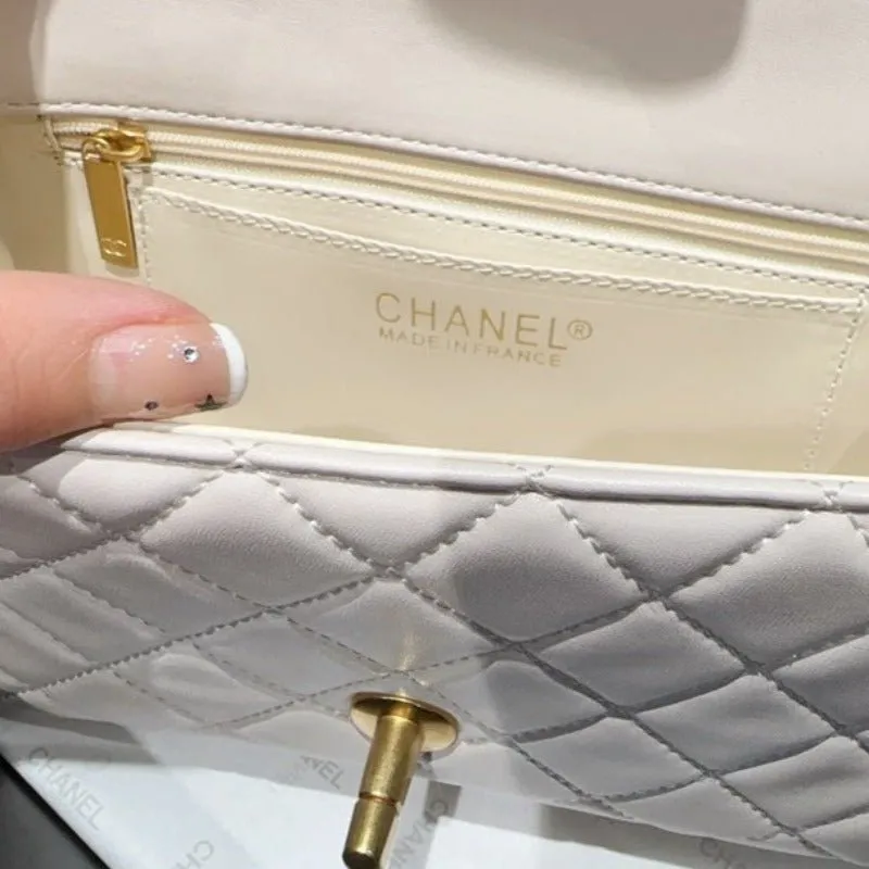 ESMEE - Flap Bag With Top Handle Milk