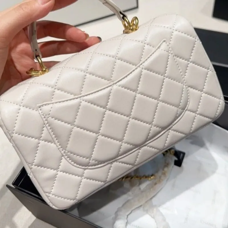 ESMEE - Flap Bag With Top Handle Milk