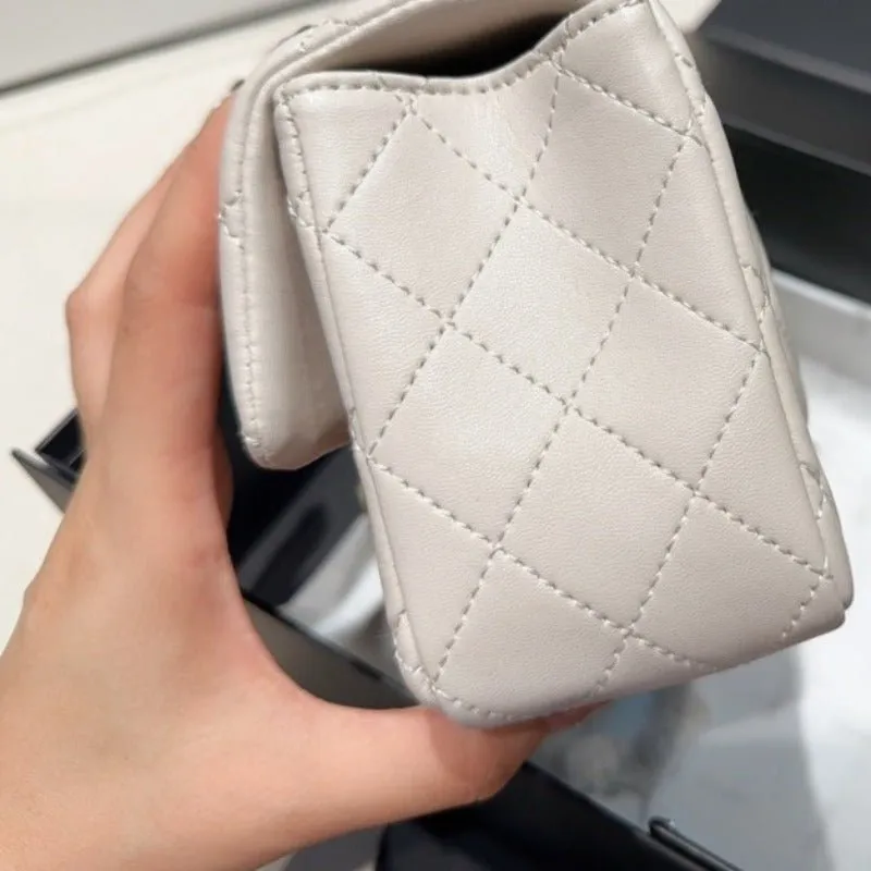 ESMEE - Flap Bag With Top Handle Milk