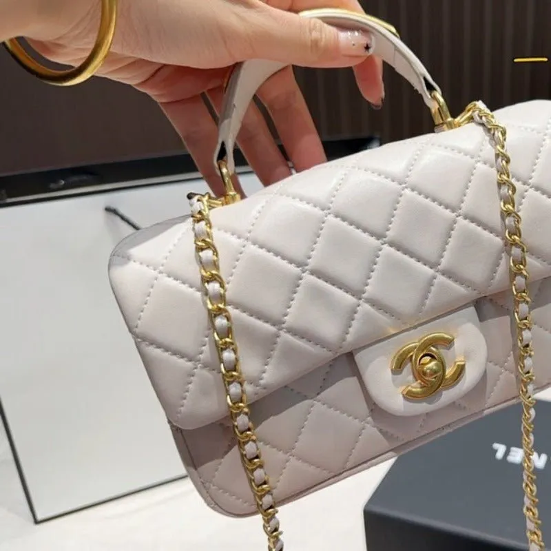 ESMEE - Flap Bag With Top Handle Milk