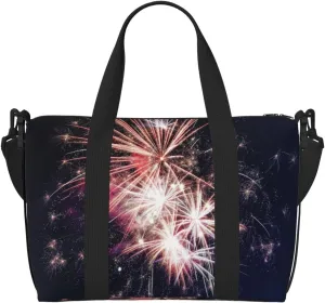 Explosion Firework Printingtravel Gym Bag For Tote Bag Carry On Luggage Sport Duffle