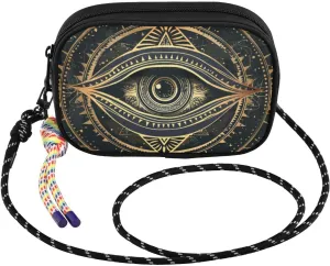 Eye Myth Closeup Crossbody Bags for Women Cell Phone Purses Women's Shoulder Handbag Wallet Purse with Rope Pendant