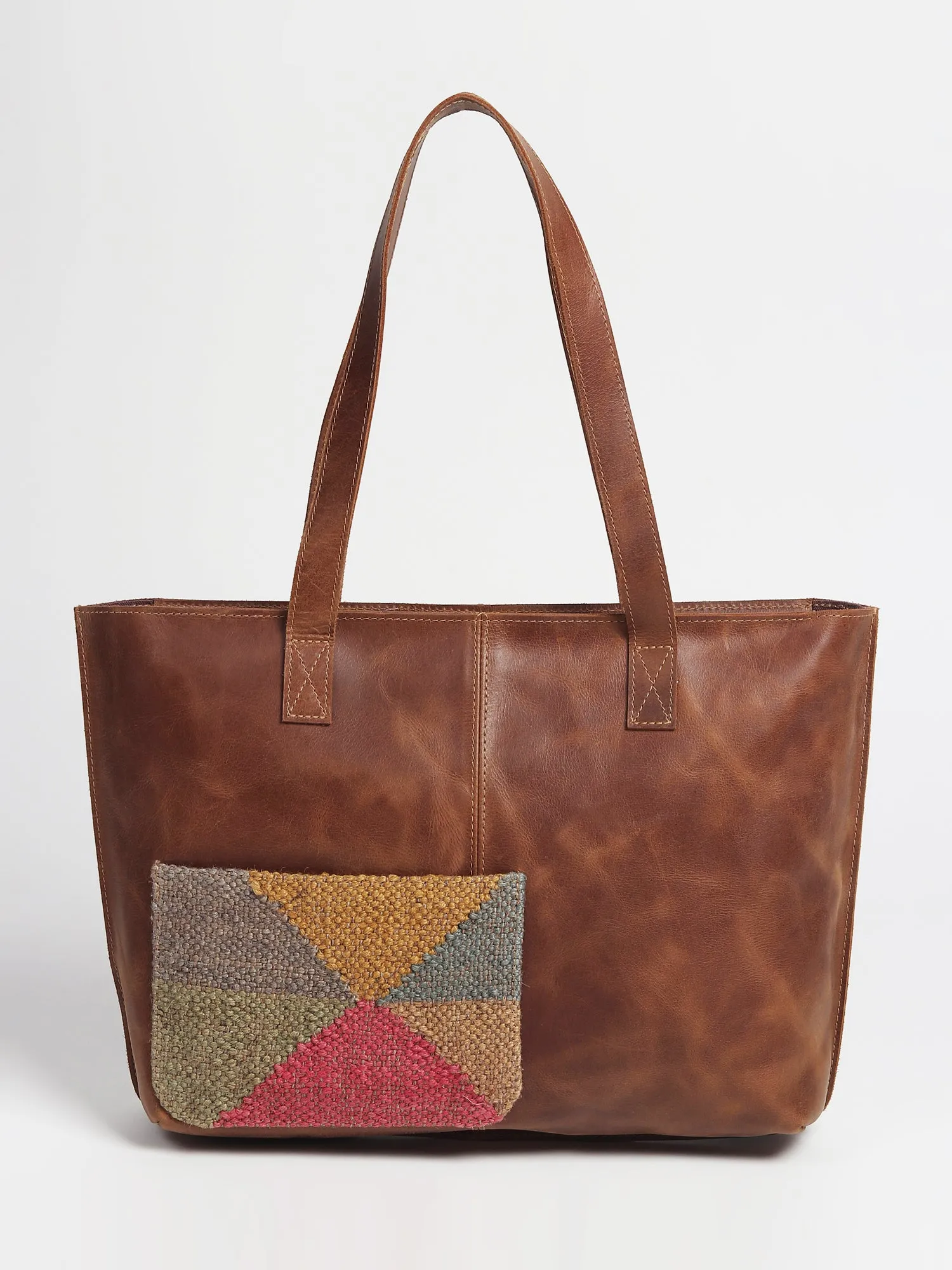 EZRA  - LEATHER HAND BAG