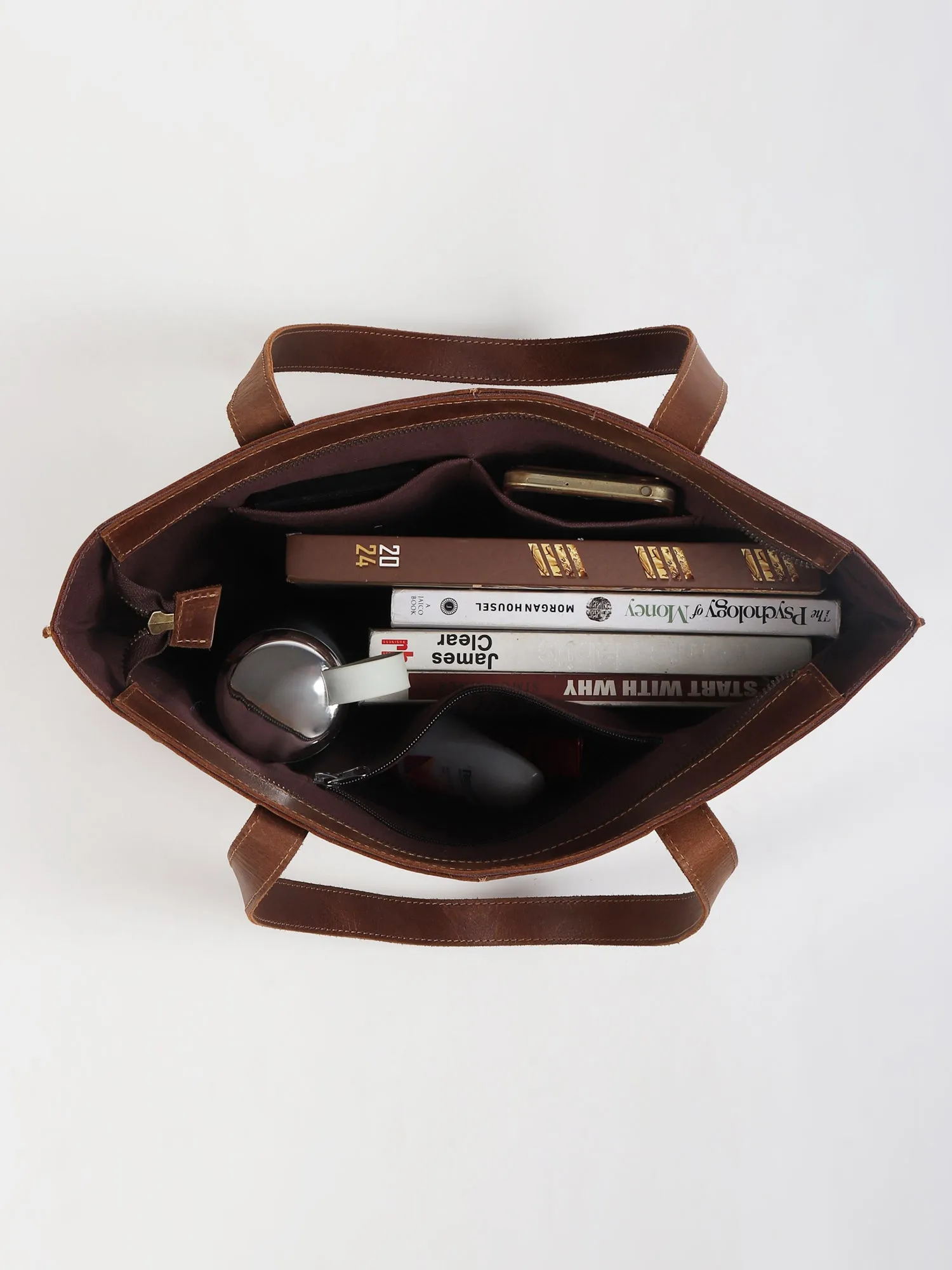 EZRA  - LEATHER HAND BAG