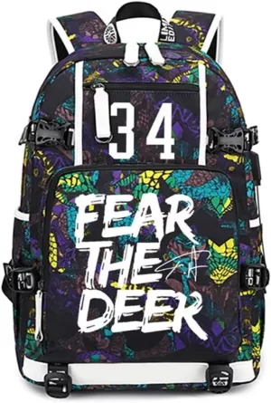 FANwenfeng Basketball Player GA34 Luminous Backpack Travel Backpack Fans Bag (Style 4)