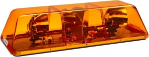 Federal Signal 415011-02SC TurboBeam, 15" Mini-Lightbar, Class 1, Permanent Mount with Amber Dome