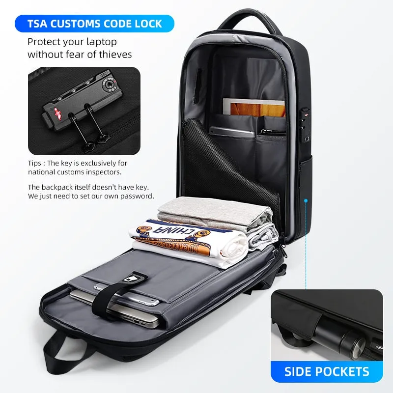 FENRUIEN BRAND LAPTOP BACKPACK ANTI-THEFT WATERPROOF SCHOOL BACKPACKS USB CHARGING MEN BUSINESS TRAVEL BAG BACKPACK NEW DESIGN