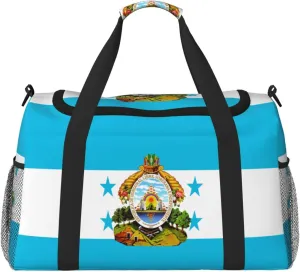 Flag Of Honduras Travel Duffel Bag Large Foldable Waterproof Overnight Bag For Beach Swim Bags Pool Sports Gym