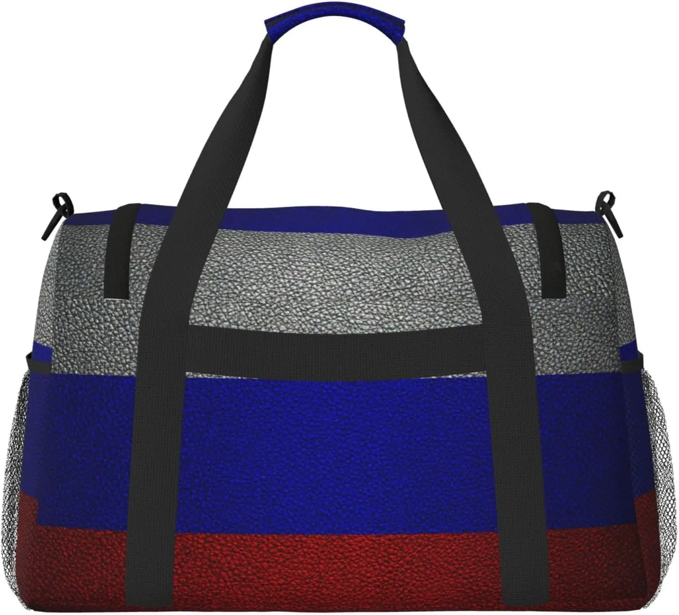 Flag Russian Travel Duffel Bag Large Foldable Waterproof Overnight Bag For Beach Swim Bags Pool Sports Gym