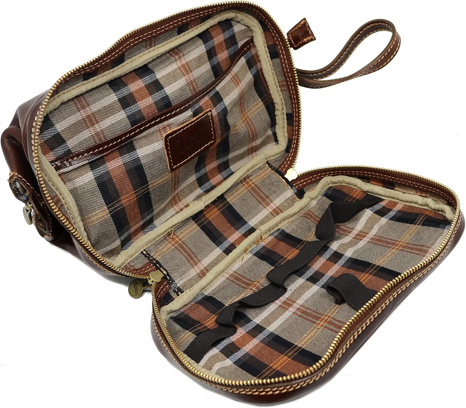 Floto Leather Toiletry Dopp Bag - Stylish & Durable Travel Organizer | Positano