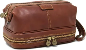 Floto Leather Toiletry Dopp Bag - Stylish & Durable Travel Organizer | Positano