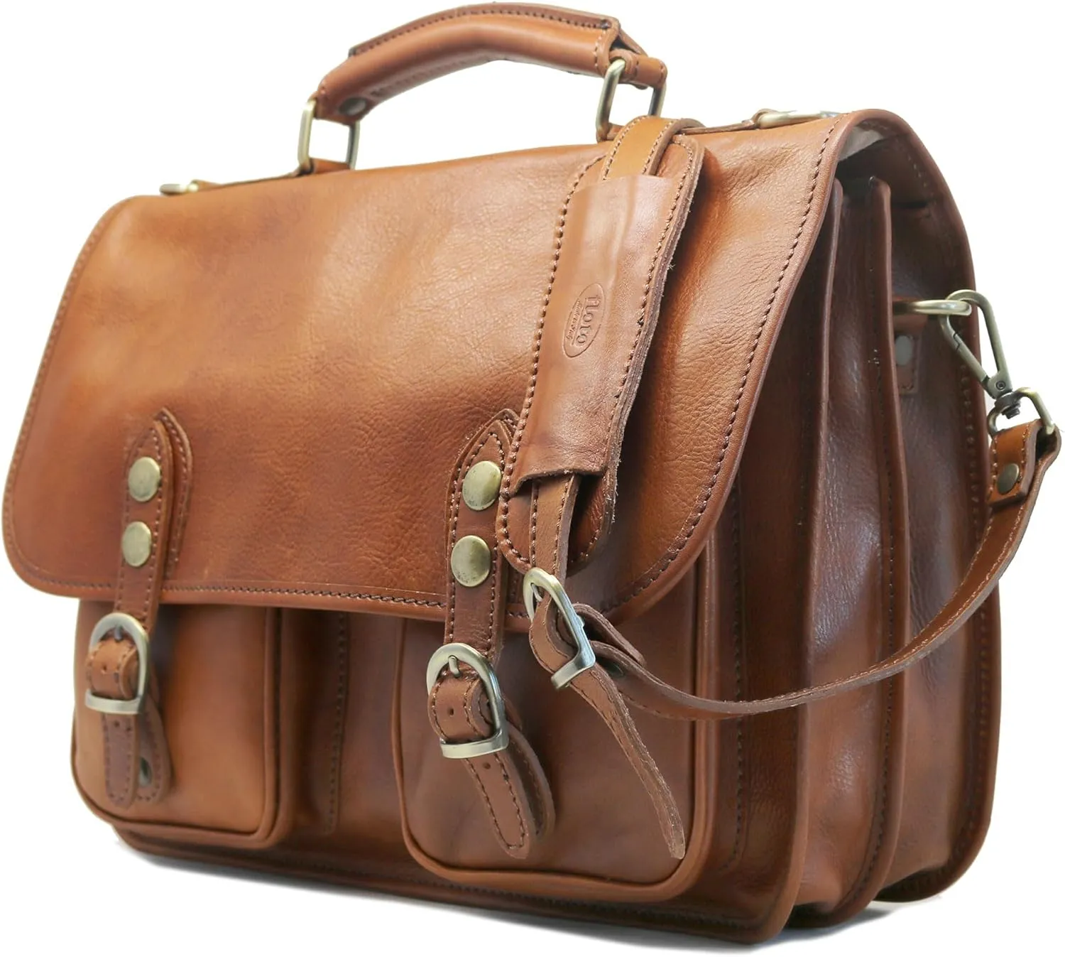 Floto Poste Leather Messenger Bag – Italian Handmade Briefcase for Men & Women