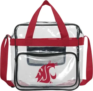 FOCO NCAA Team Logo Clear See Through Stadium High End Messenger Bag