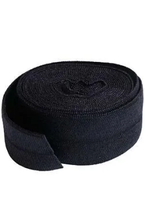 Fold-over Elastic Black 2 yards
