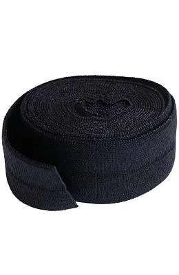 Fold-over Elastic Black 2 yards