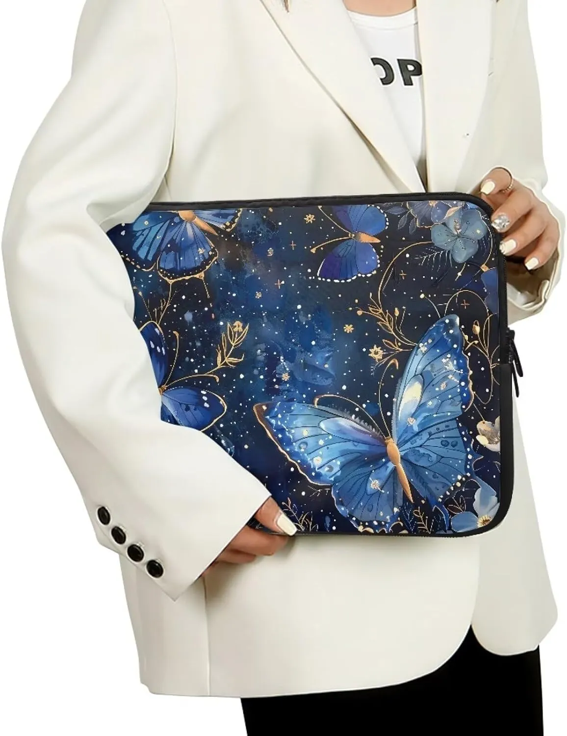 FOR U DESIGNS Laptop Bag Large Capacity Computer Tote Bag for Office Work Business Briefcase 10 Inch