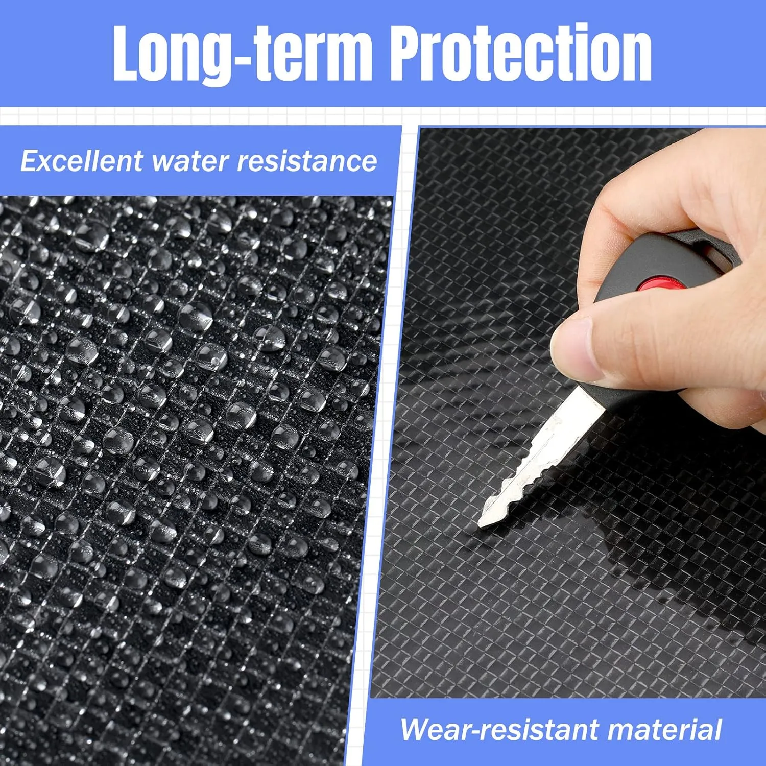 Frienda RV Underbelly Tape RV Underbelly Material Waterproof Flex Repair Fabric Belly Tape Sealing Permanent Patch for Mobile Home, Camper Travel Trailer, Tear Repair Patch(8 Inch x 50 Feet)