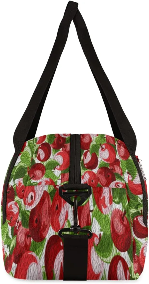 Fruit Apples Kids Duffel Bag for Girls Boys Teens, Apples Oil Painting Dance Bag Overnight Small Duffel Bag Carry On Weekend Sports Gym Travel Bag for School Practice Gymnastics Ballet