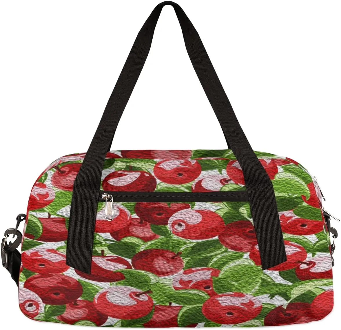Fruit Apples Kids Duffel Bag for Girls Boys Teens, Apples Oil Painting Dance Bag Overnight Small Duffel Bag Carry On Weekend Sports Gym Travel Bag for School Practice Gymnastics Ballet