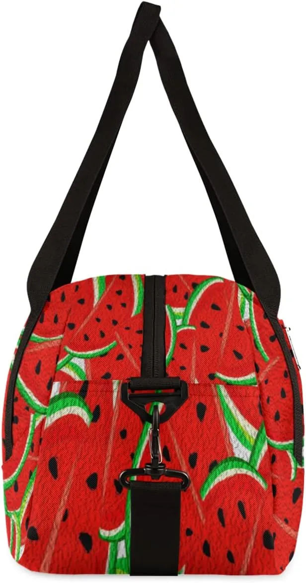 Fruits Watermelon Kids Duffel Bag for Girls Boys Teens, Watermelon Oil Painting Dance Bag Overnight Small Duffel Bag Carry On Weekend Sports Gym Travel Bag for School Practice Gymnastics Ballet