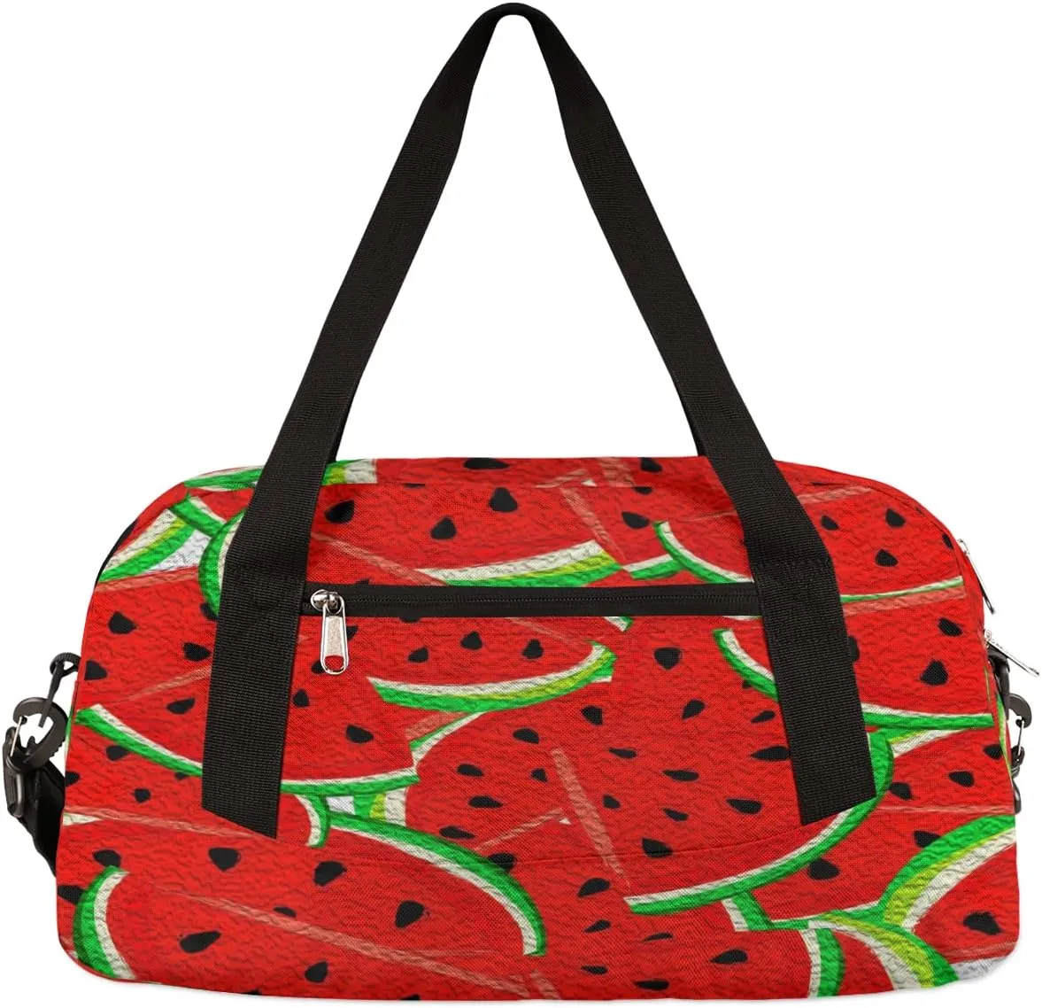 Fruits Watermelon Kids Duffel Bag for Girls Boys Teens, Watermelon Oil Painting Dance Bag Overnight Small Duffel Bag Carry On Weekend Sports Gym Travel Bag for School Practice Gymnastics Ballet