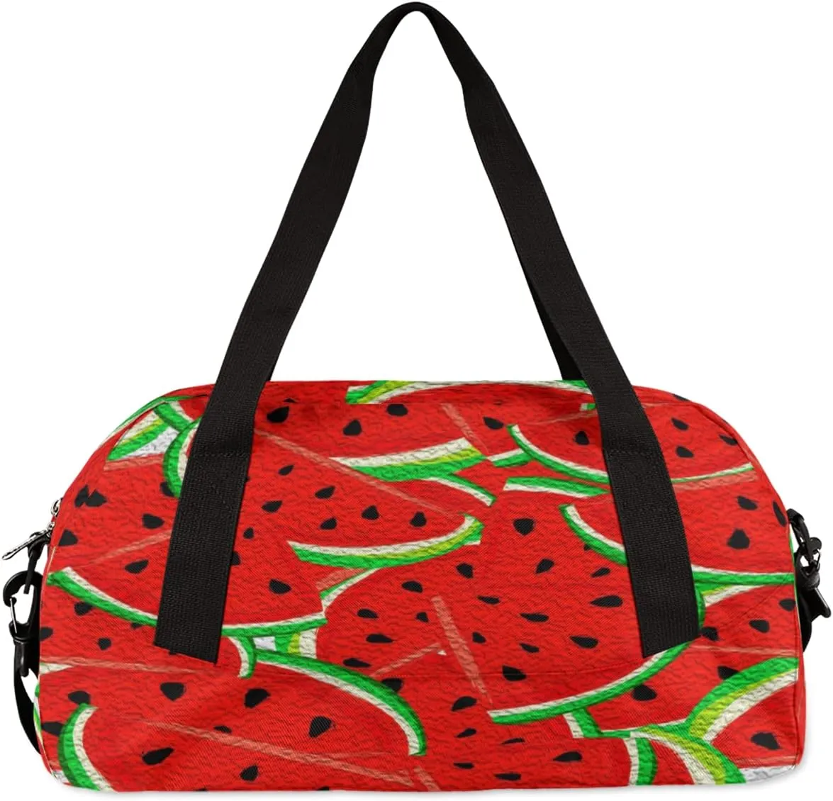 Fruits Watermelon Kids Duffel Bag for Girls Boys Teens, Watermelon Oil Painting Dance Bag Overnight Small Duffel Bag Carry On Weekend Sports Gym Travel Bag for School Practice Gymnastics Ballet