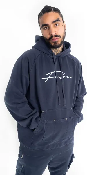 Fubu Navy Signature Utility Hoodie