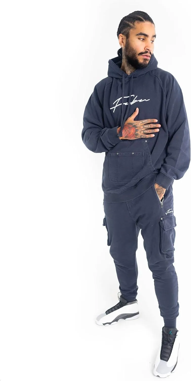 Fubu Navy Signature Utility Hoodie